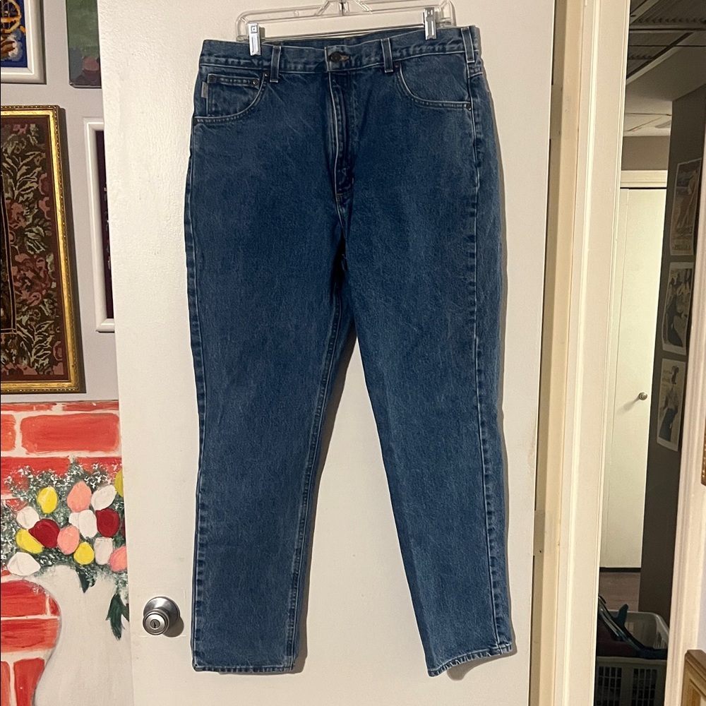 Carhartt traditional fit men’s denim blue jeans
